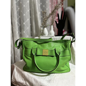 Kate Spade Primrose Hill Goldie Bag- Fresh Green Satchel Bag W/ Crossbody Straps